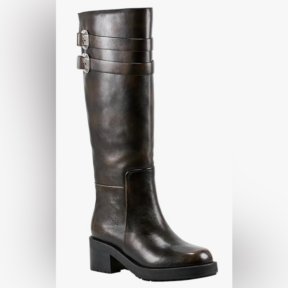 Marc Fisher Dariya Knee High Riding Boot Dark Brown Sz 10 - Picture 6 of 15